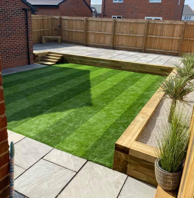 Railway sleeper cheap garden designs